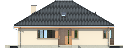 Andrea III - Projekt domu Andrea III - elewacja frontowa