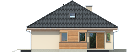 Andrea III - Projekt domu Andrea III - elewacja lewa