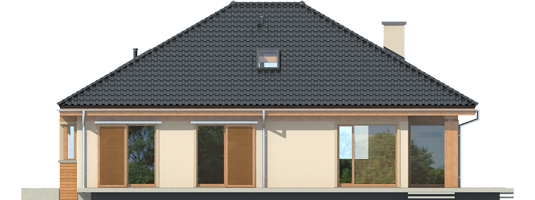 Andrea III - Projekt domu Andrea III - elewacja tylna