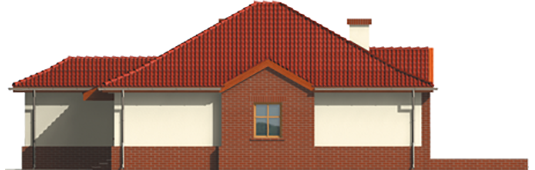 Zaria G1 - Projekt domu Żaneta G1 - elewacja prawa