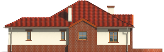 Zaria G1 - Projekt domu Żaneta G1 - elewacja lewa