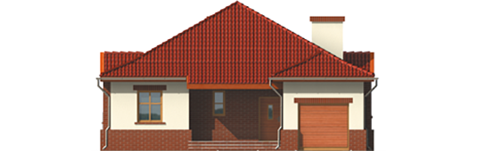 Zaria G1 - Projekt domu Żaneta G1 - elewacja frontowa