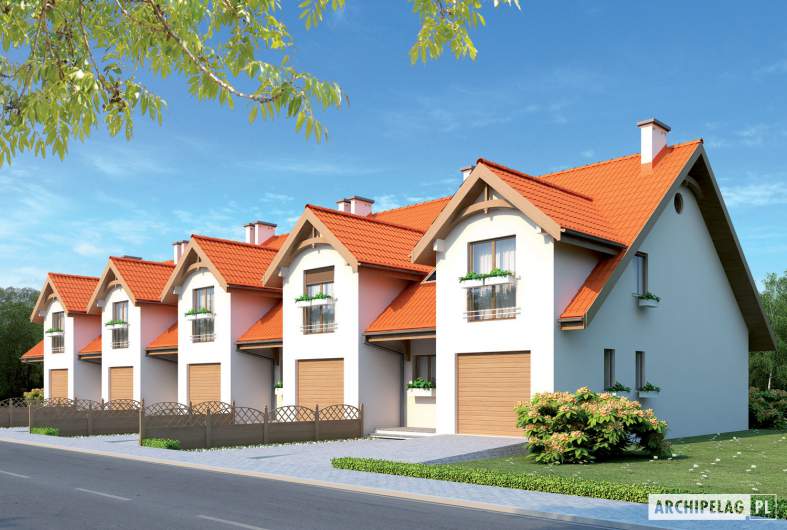 Projekt domu Rozanna III G1 - wizualizacja frontowa