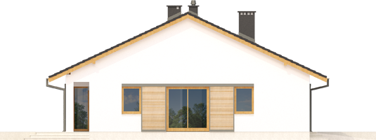 Rafael III G1 - Projekt domu Rafael III G1 - elewacja prawa