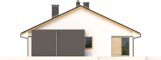 Rafael III G1 - Projekt domu Rafael III G1 - elewacja lewa