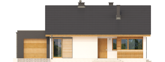 Rafael III G1 - Projekt domu Rafael III G1 - elewacja frontowa