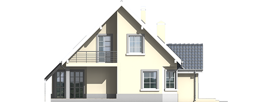 Susan - Projekt domu Sybilla - elewacja lewa