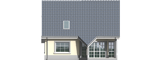 Susan - Projekt domu Sybilla - elewacja tylna