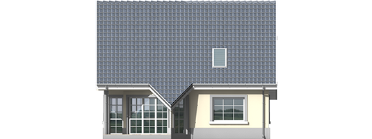 Susan - Projekt domu Sybilla - elewacja tylna