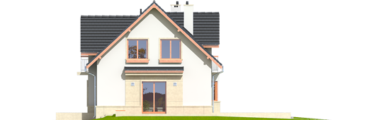 Flavia G1 - Projekty domów ARCHIPELAG - Flawia G1 - elewacja lewa