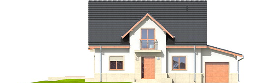 Flavia G1 - Projekty domów ARCHIPELAG - Flawia G1 - elewacja frontowa