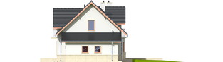 Projekt domu Flawia G1 - elewacja prawa
