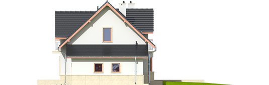 Flavia G1 - Projekty domów ARCHIPELAG - Flawia G1 - elewacja prawa