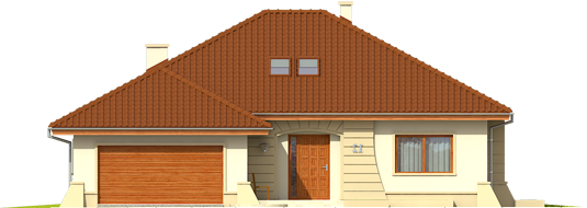 Kornelia II G2 - Projekty domów ARCHIPELAG - Kornelia II G2 - elewacja frontowa