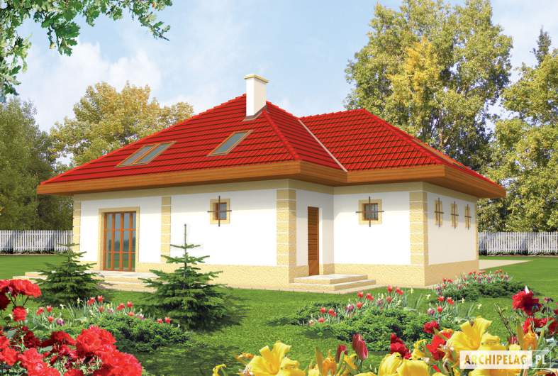 Projekt domu Areta G2 - wizualizacja ogrodowa