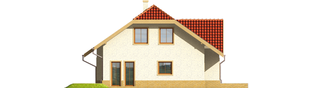 Projekt domu Oliwka G1 - elewacja lewa
