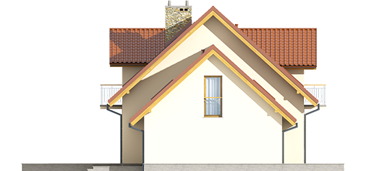 Marise G1 ENERGO - Projekty domów ARCHIPELAG - Marisa G1 ENERGO - elewacja prawa