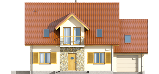 Marise G1 ENERGO - Projekty domów ARCHIPELAG - Marisa G1 ENERGO - elewacja frontowa