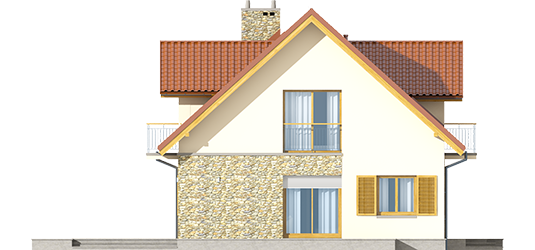 Marise G1 ENERGO - Projekty domów ARCHIPELAG - Marisa G1 ENERGO - elewacja lewa