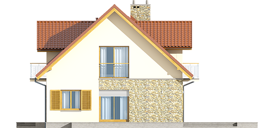 Marise G1 ENERGO - Projekty domów ARCHIPELAG - Marisa G1 ENERGO - elewacja lewa