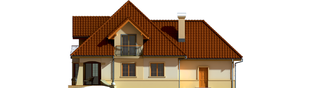 Projekt domu Frank G1 - elewacja tylna