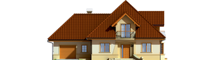 Projekt domu Frank G1 - elewacja frontowa