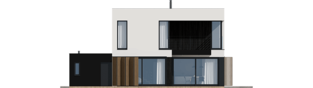 Projekt domu EX 2 G1 ENERGO PLUS - elewacja tylna