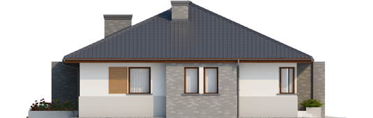 Luciano G1 - Projekt domu Lucjan G1 Leca® DOM - elewacja lewa