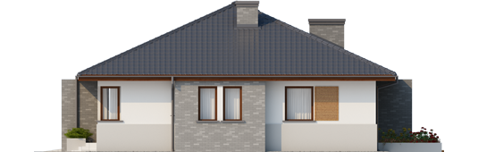 Luciano G1 - Projekt domu Lucjan G1 Leca® DOM - elewacja lewa