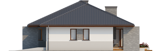 Luciano G1 - Projekt domu Lucjan G1 Leca® DOM - elewacja prawa