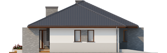Luciano G1 - Projekt domu Lucjan G1 Leca® DOM - elewacja prawa