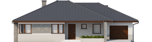 Projekt domu Lucjan G1 Leca® DOM - elewacja frontowa