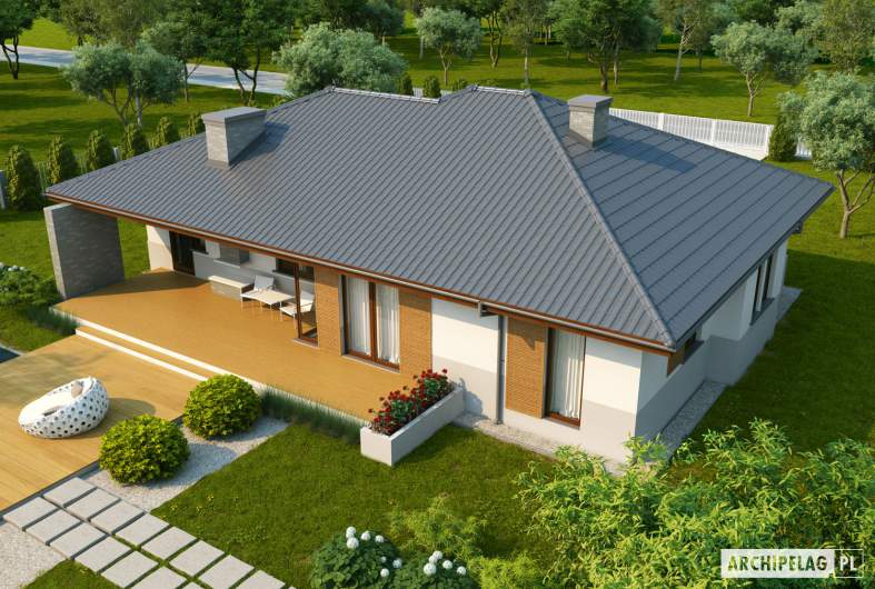 Projekt domu Lucjan G1 Leca® DOM  - widok z góry