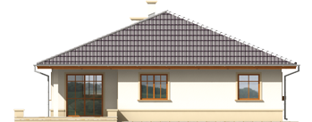 Leda - Projekt domu Leda - elewacja tylna