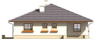 Leda - Projekt domu Leda - elewacja frontowa