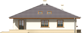 Leda - Projekt domu Leda - elewacja prawa