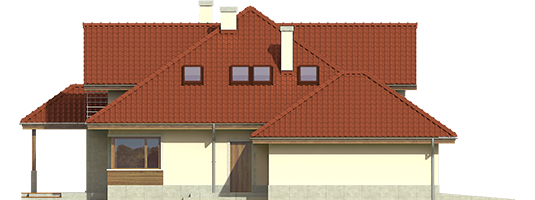 Naomi II G2 - Projekt domu Naomi II G2 - elewacja lewa