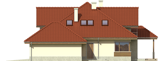 Naomi II G2 - Projekt domu Naomi II G2 - elewacja lewa