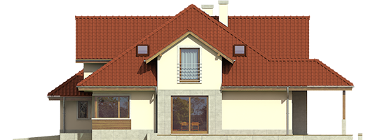 Naomi II G2 - Projekt domu Naomi II G2 - elewacja prawa