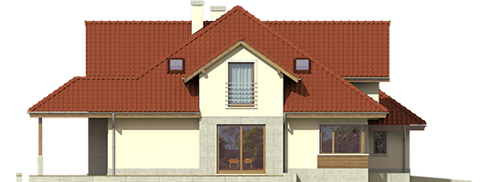 Naomi II G2 - Projekt domu Naomi II G2 - elewacja prawa
