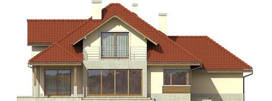 Naomi II G2 - Projekt domu Naomi II G2 - elewacja tylna