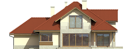 Naomi II G2 - Projekt domu Naomi II G2 - elewacja tylna