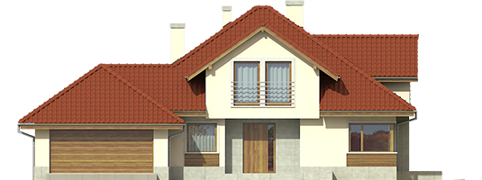 Naomi II G2 - Projekt domu Naomi II G2 - elewacja frontowa