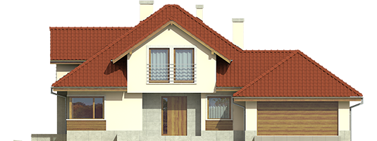 Naomi II G2 - Projekt domu Naomi II G2 - elewacja frontowa