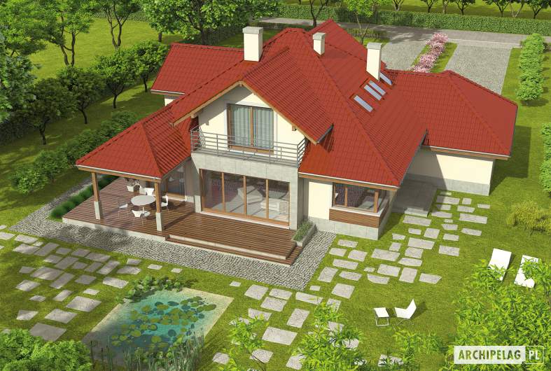 Projekt domu Naomi II G2 - widok z góry