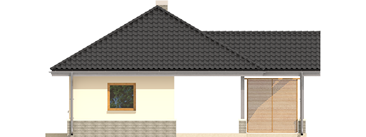 AA G25 - Budynek gospodarczy G25 - elewacja frontowa