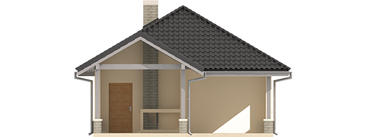 AA G25 - Budynek gospodarczy G25 - elewacja lewa
