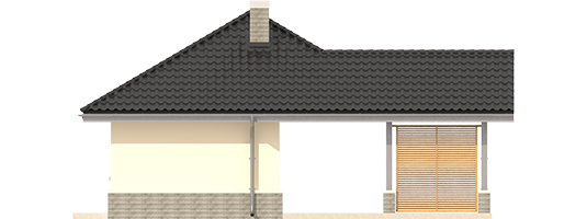 AA G25 - Budynek gospodarczy G25 - elewacja tylna