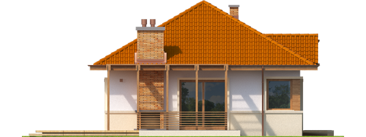 Tess ENERGO - Projekt domu Tosia ENERGO - elewacja prawa