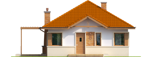 Tess ENERGO - Projekt domu Tosia ENERGO - elewacja frontowa